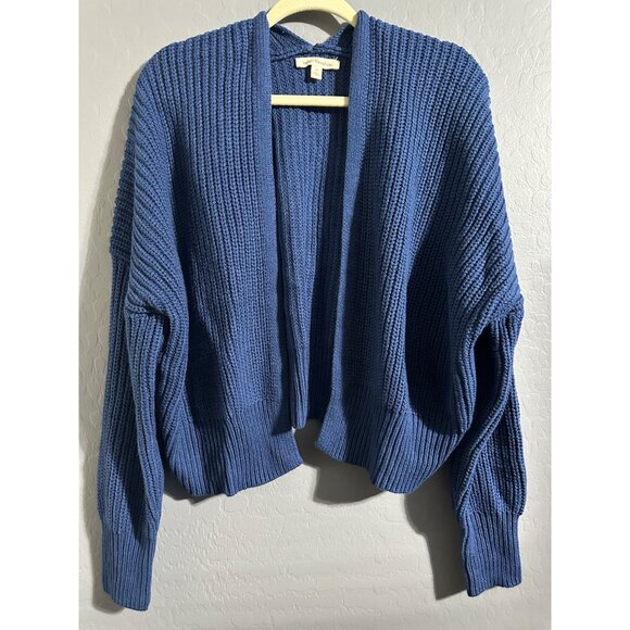 Indigo Thread Co. Open-Front Knit Cardigan Cotton Blend size 1X NWOT - Picture 1 of 7